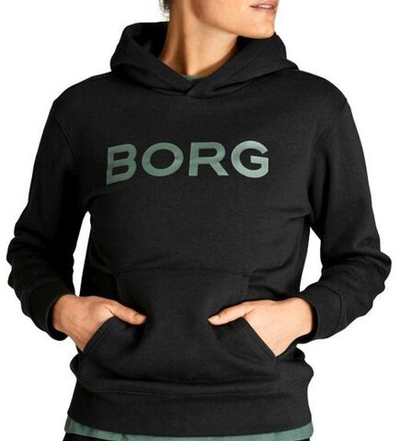 Женская Кофта теннисная Björn Borg Hood W BB Logo - black beauty