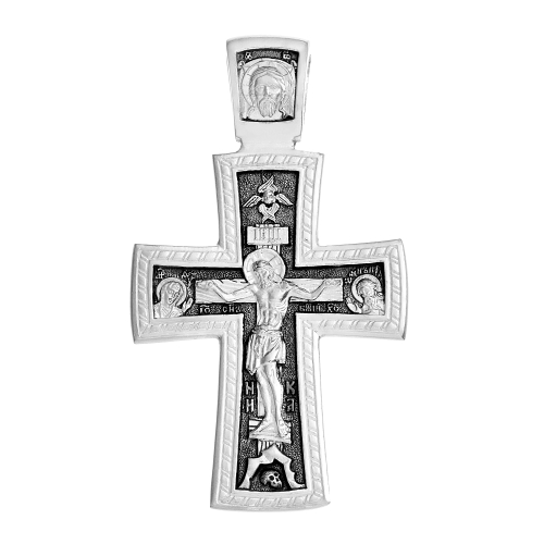 Крест из серебра/Чернение/Георгий Победоносец