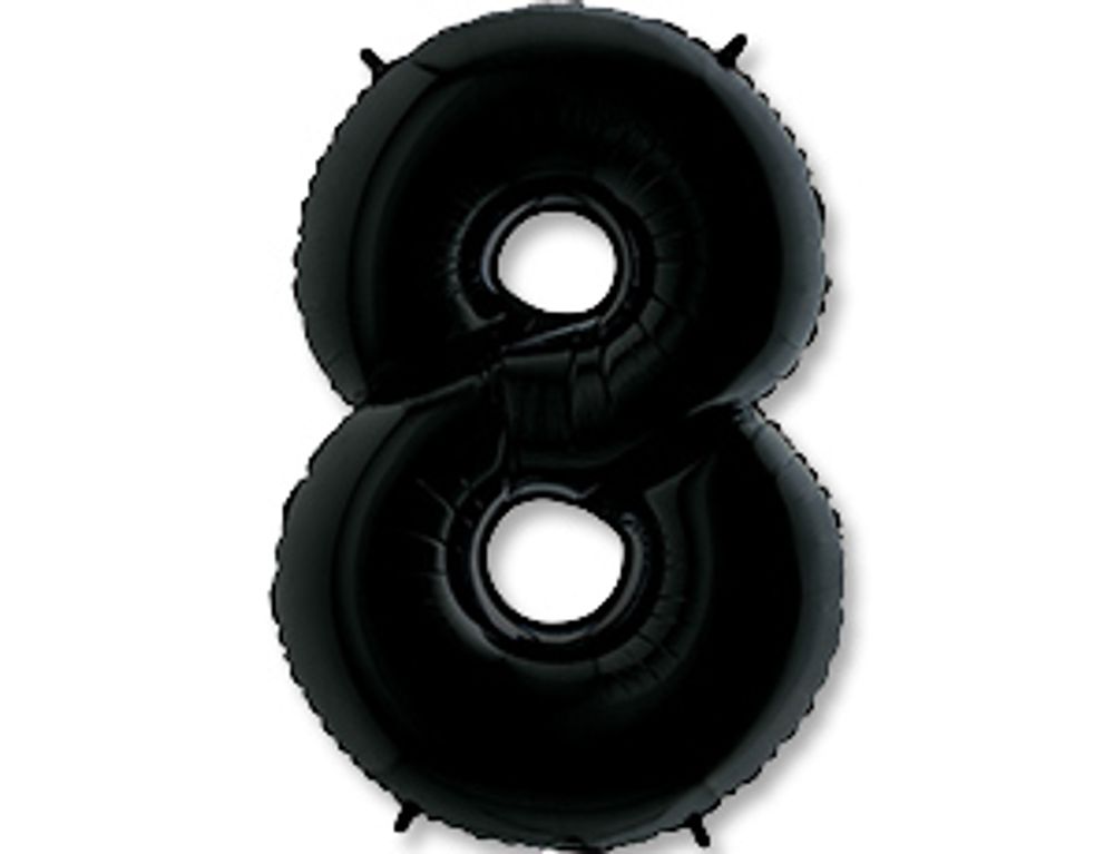 Цифра "8" Чёрный