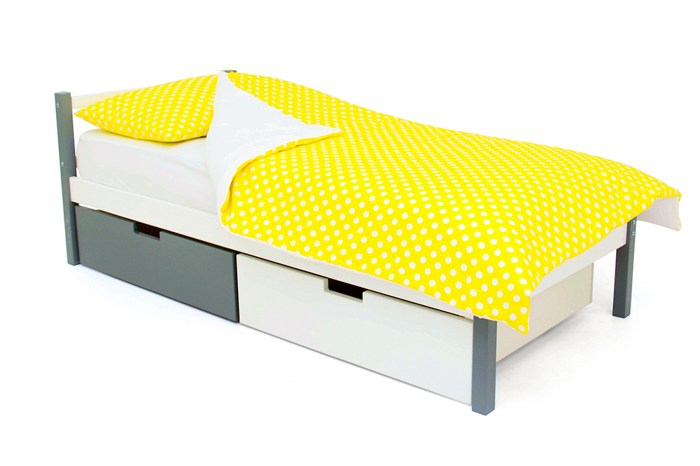 Детская кровать Бельмарко Svogen classic графит-белый