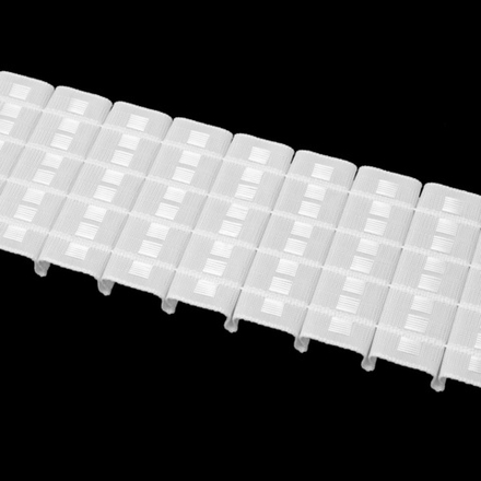 Шторная лента Oz-Is арт. 4428 Р, коэф сборки 1:2,0, цвет белый (ширина 80 mm)