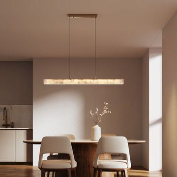 604053 LED / подвесной светильник /  латунь/ алебастр