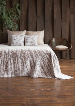 Покрывало 220x240 Luxberry Tiramisu молочный-кофейный