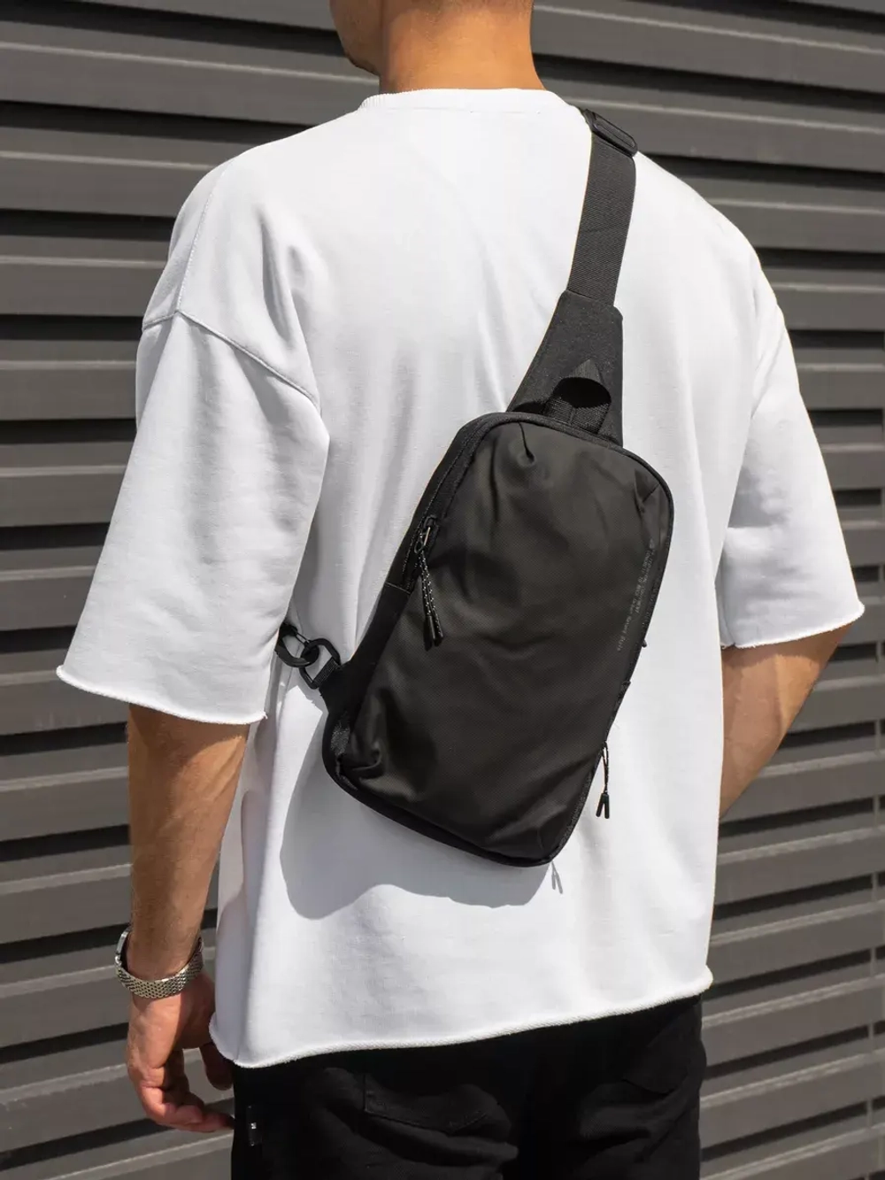 Сумка через плечо, кросс-боди, нагрудная барсетка, тканевая