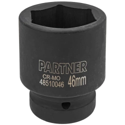 Головка ударная глубокая 46мм (6гр),1'' Partner PA-48510046