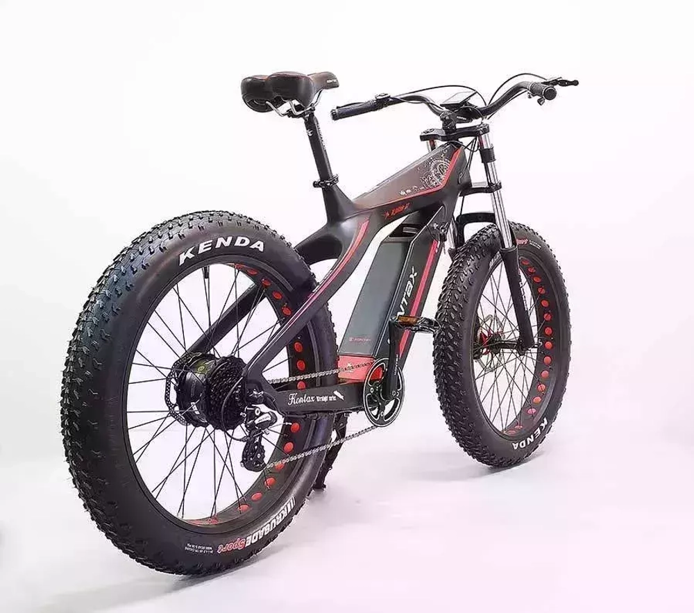 Электровелосипед GreenCamel Карбон Kontax (R26FAT 750W Bafang 48V LG 13Ah) carbon, torque, Altus 8скор