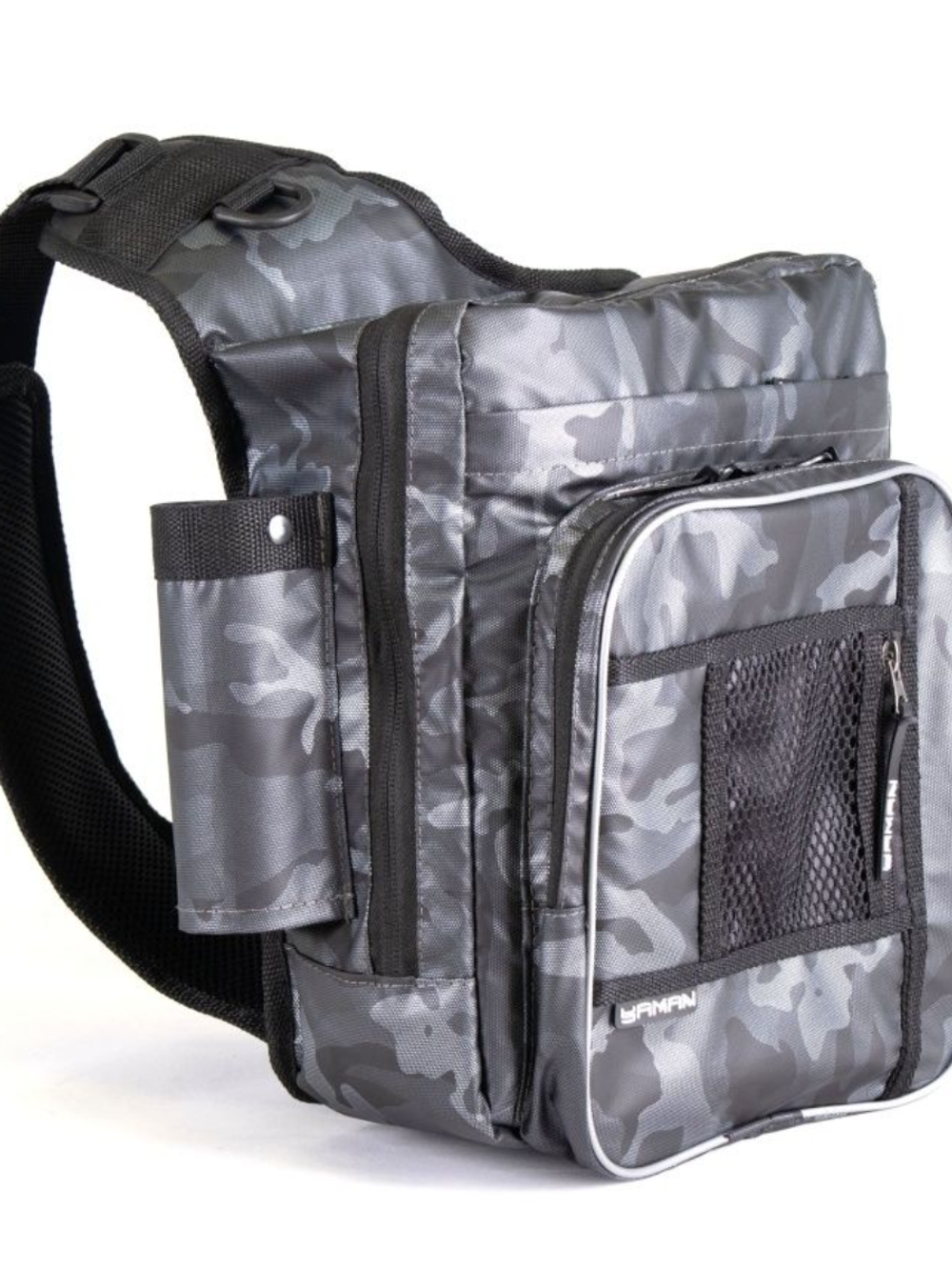 Сумка рыболовная "Yaman" Fishing Shoulder Bag, 40х43х10 см, цв. серый камуфляж