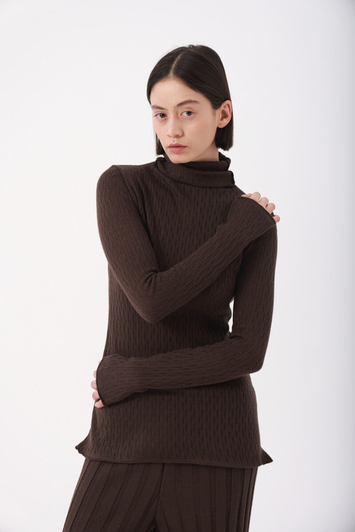 Брюки женские ажур, черный