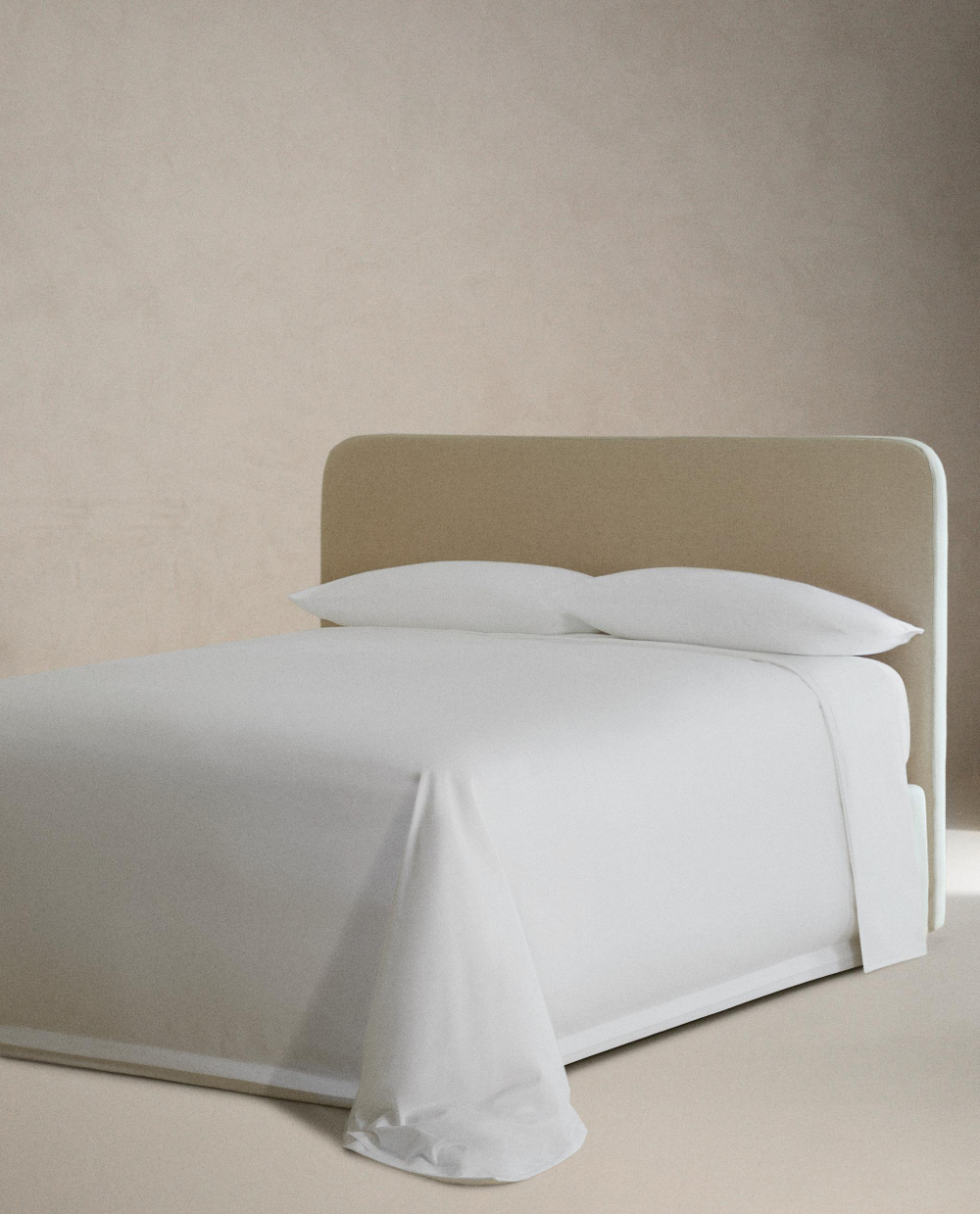 Простыня Zara Home сатин, хлопок 100%, однотонный, 6118/089