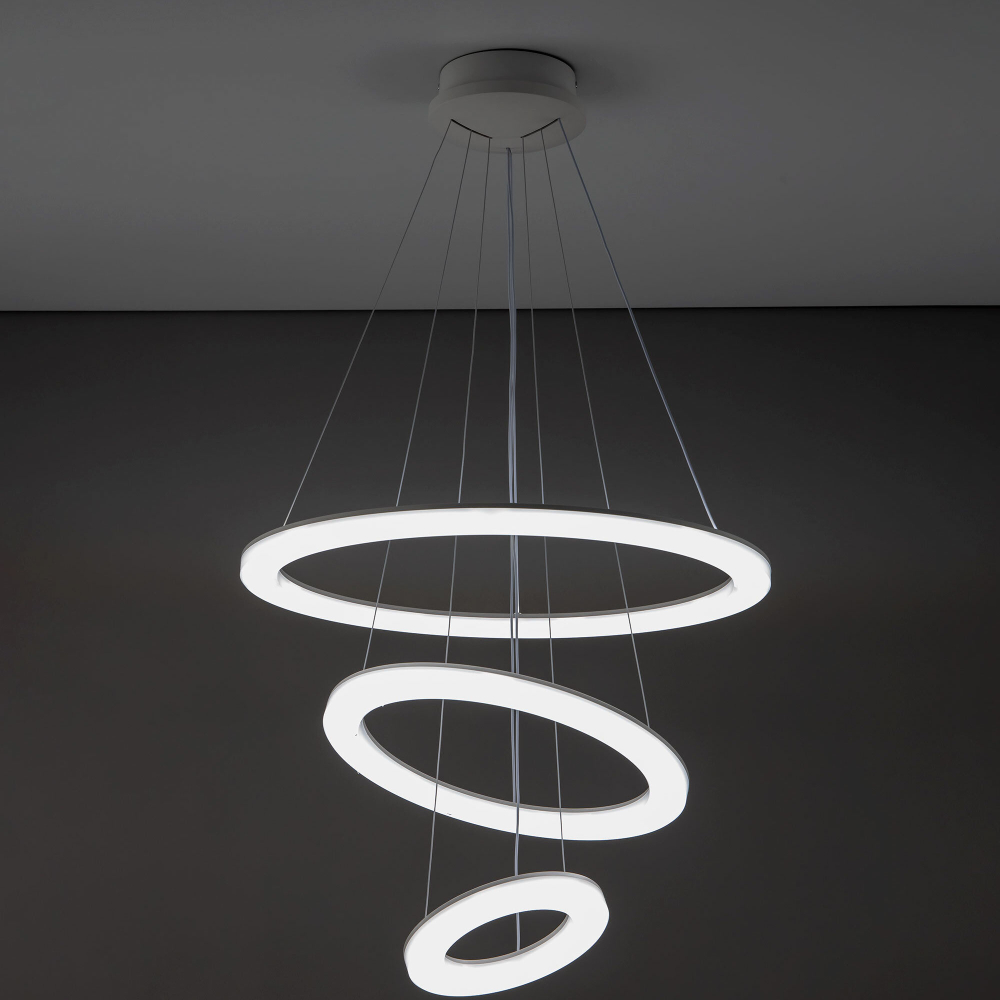 Citilux Электрон Смарт CL710A104S Умная люстра подвесная Белая