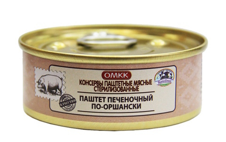 Паштет печеночный "По-Оршански" 100г. ОМКК