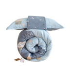 Комплект постельного белья Сатин с Одеялом Young 100% хлопок на резинке OBKR019