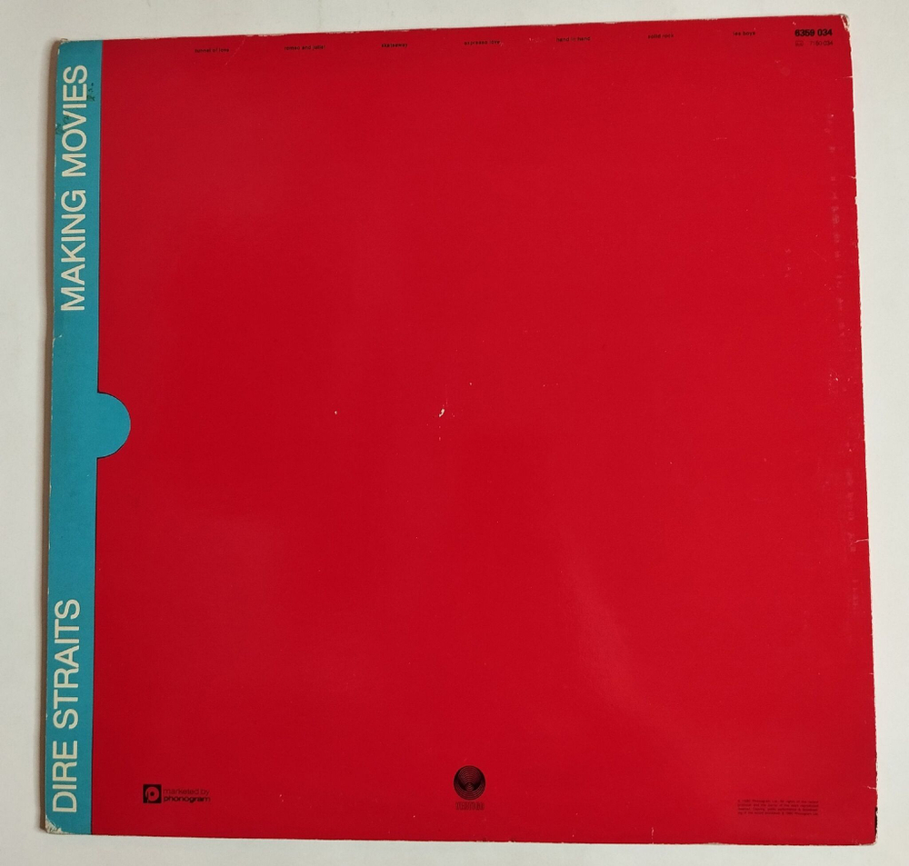 Винтажная виниловая пластинка Dire Straits Making Movies (UK 1980)