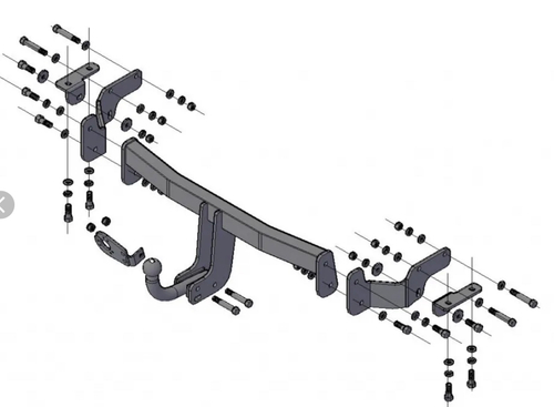 Фаркоп Hyundai Santa Fe 2012-2018, Kia Sorento (кроме Prime) 2012-2020, условно-съемный,(без электрики) Трейлер.7231