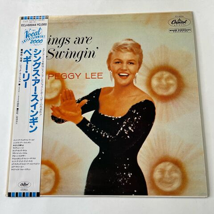 Винтажная виниловая пластинка LP Peggy Lee Things Are Swingin (Япония 1985) (Оби)