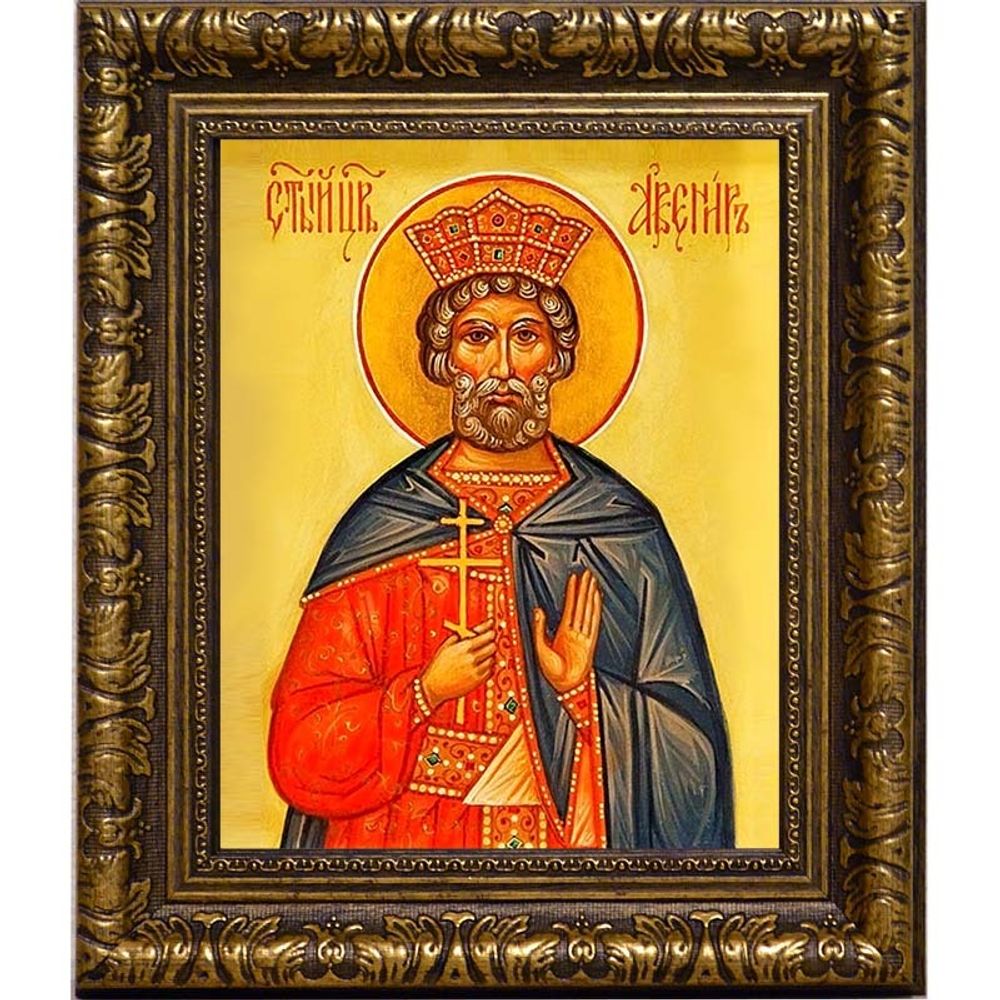 Авенир Индийский Царь Преподобный. Икона на холсте.