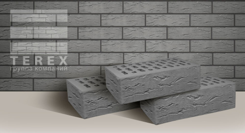 Кирпич TEREX Серый рустик 1НФ