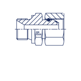 Соединение PFN BSP 1/2 - BSP 1/2 (нерж.)
