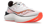 Saucony elite cushioning fabric shock absorption, non-slip, wear-resistant, lightweight, low-cut carbon board marathon running shoes women's white, black, orange and red