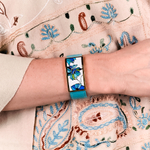 Браслет Fiore Luna на бирюзовом кожаном ремешке CB13599-4