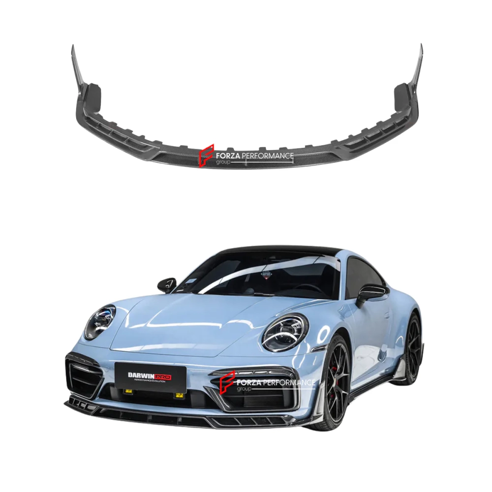 Карбоновая губа переднего бампера для PORSCHE 911 992.1 CARRERA 2019–2025