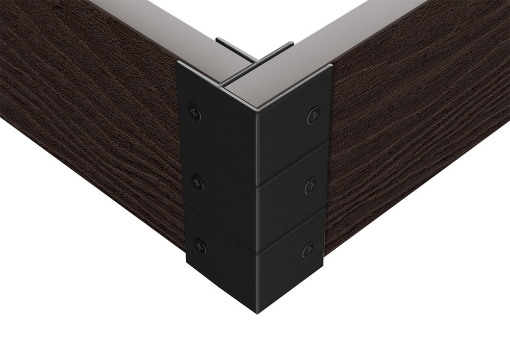 Угловой элемент для клумбы Holzhof , 150х25мм,  90град