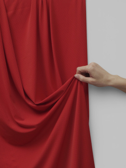 Микрофибра бельевая ажурная матовая эластичная красная