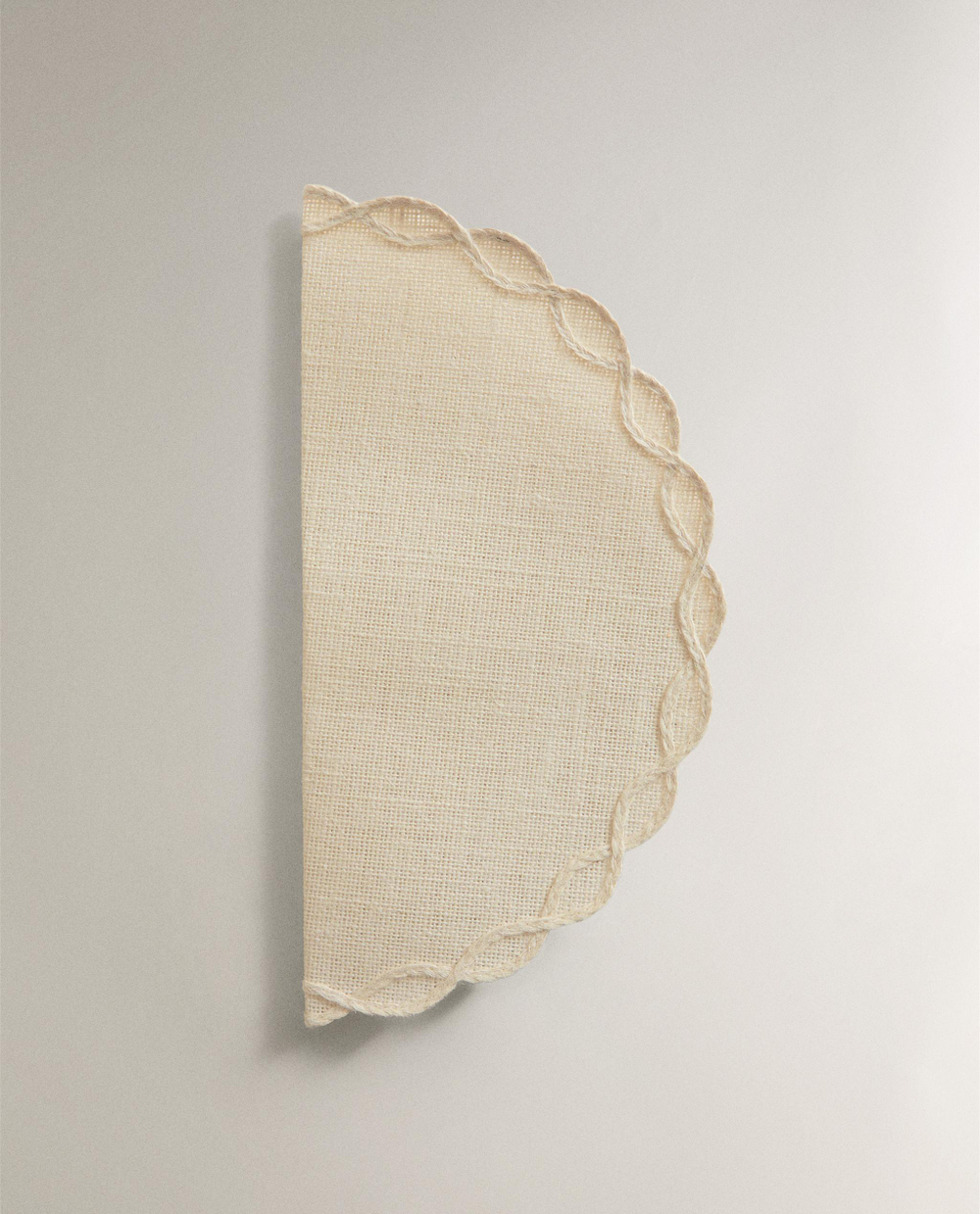 Zara Home сервировочная салфетка из джута, диаметр 38 см