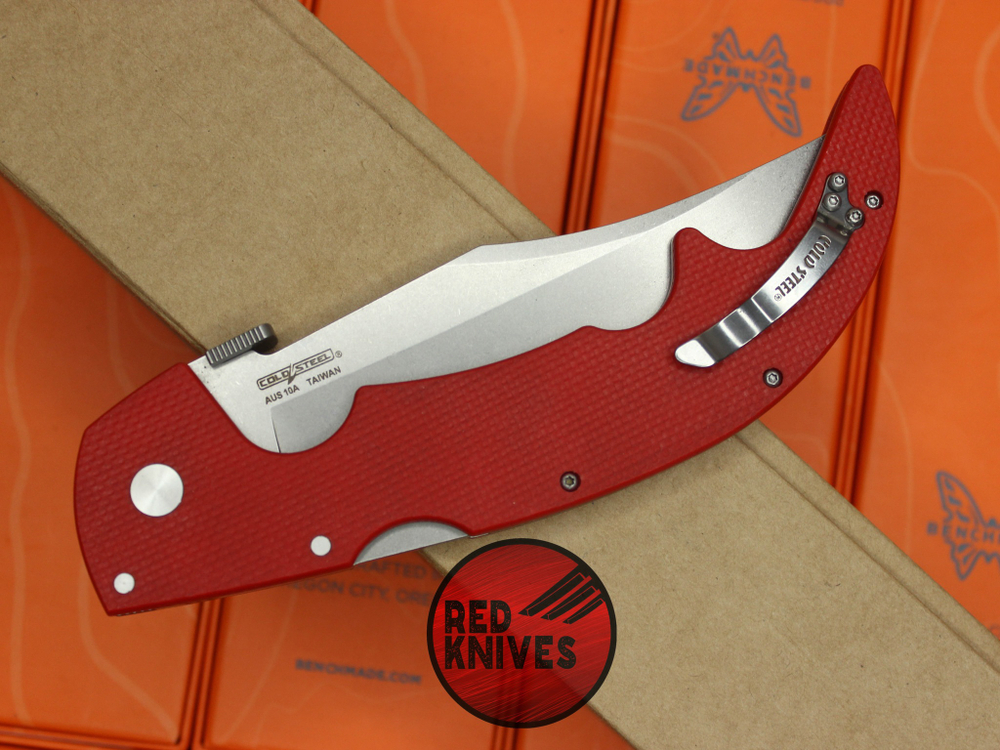 Нож Cold Steel Espada Large - красная рукоять, клинок стоунвош