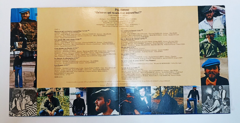 Винтажная виниловая пластинка LP Alain Rivey Quest ce Qui Va Marriver Aujourdhui? (France 1976)