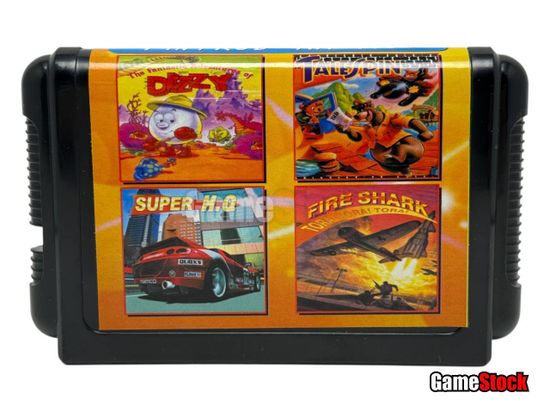 Картридж 16-Bit - 4в1 CHASE H.Q./FANTASTIC DIZZY /FIRE SHARK/TALESPIN