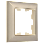 BRITE Рамка 1-местная РУ-1-Бр бежевый/шампань IEK