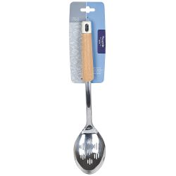 Ложка поварская с прорезями " " 33,5*8*2см. (2 вида) (упаковковочный пакет)