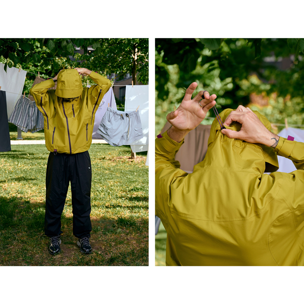 Куртка Nothomme Jacket Lightweight Three-Proof "Cyber Lemon Yellow"