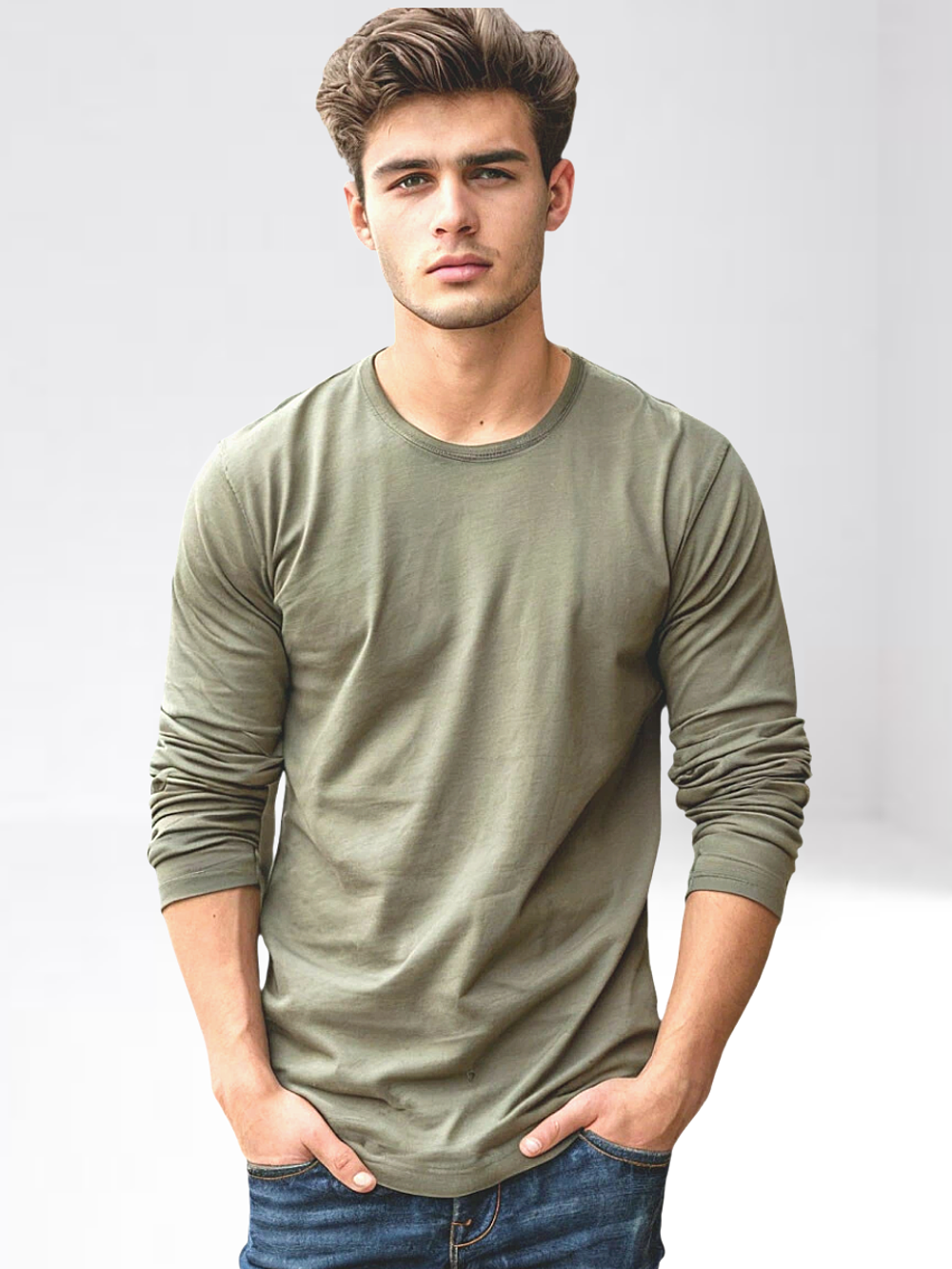 9379 Футболка мужская с длинным рукавом (56)