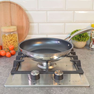 Сковорода 24см "Grand", нерж, покрытие Xylan, индукция, черная