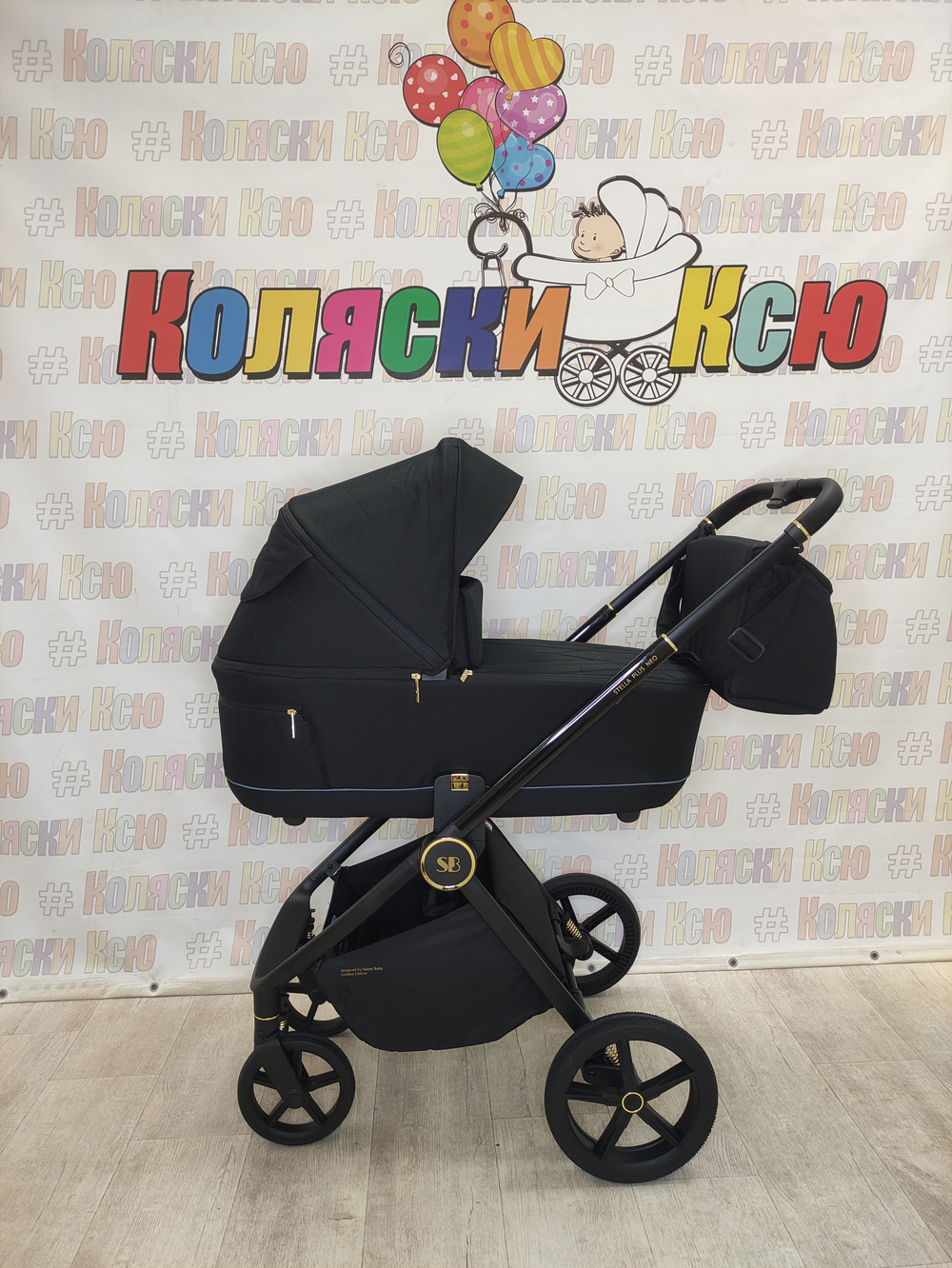 Модульная коляска Sweet Baby Stella Plus Therma Black