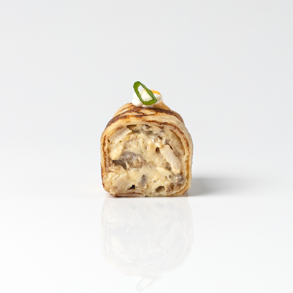 Бокс блинчиков с Жульеном и с телятиной