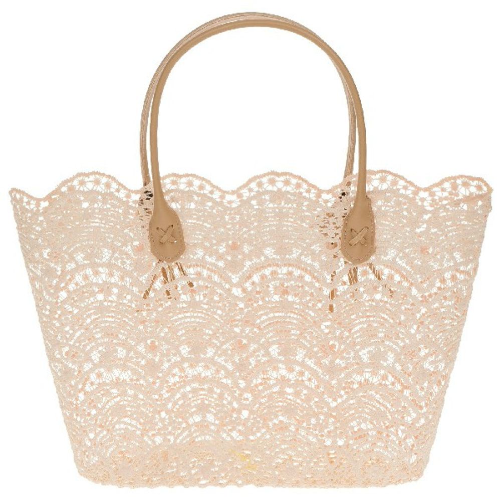 Корзина плетеная "Кружево" (ткань) 35x16xH25см (Натуральный)