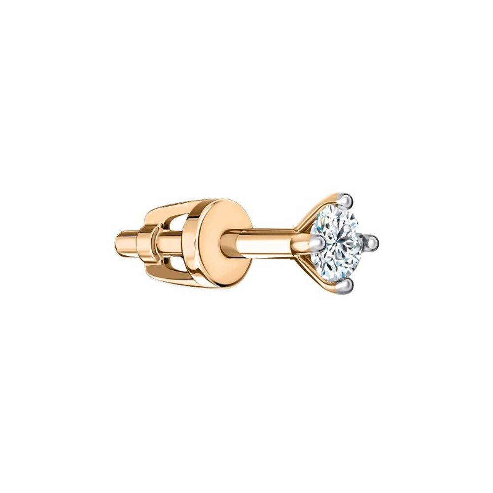 Серьга из золота 585 пробы