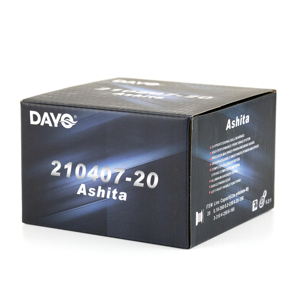 Безынерционная катушка DAYO ASHITA 20 (2000, 3+1ВВ, мет. шпуля)