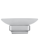 Мыльница с держателем WONZON & WOGHAND FLAT, Хром (WW-9722)