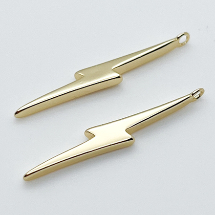 Подвеска Молния, цвет золото, размер 31*4,5 мм, цена за 1 шт