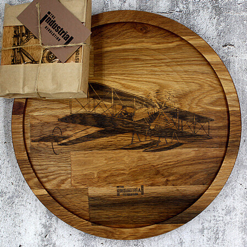 Блюдо в стиле лофт большое "История авиации"