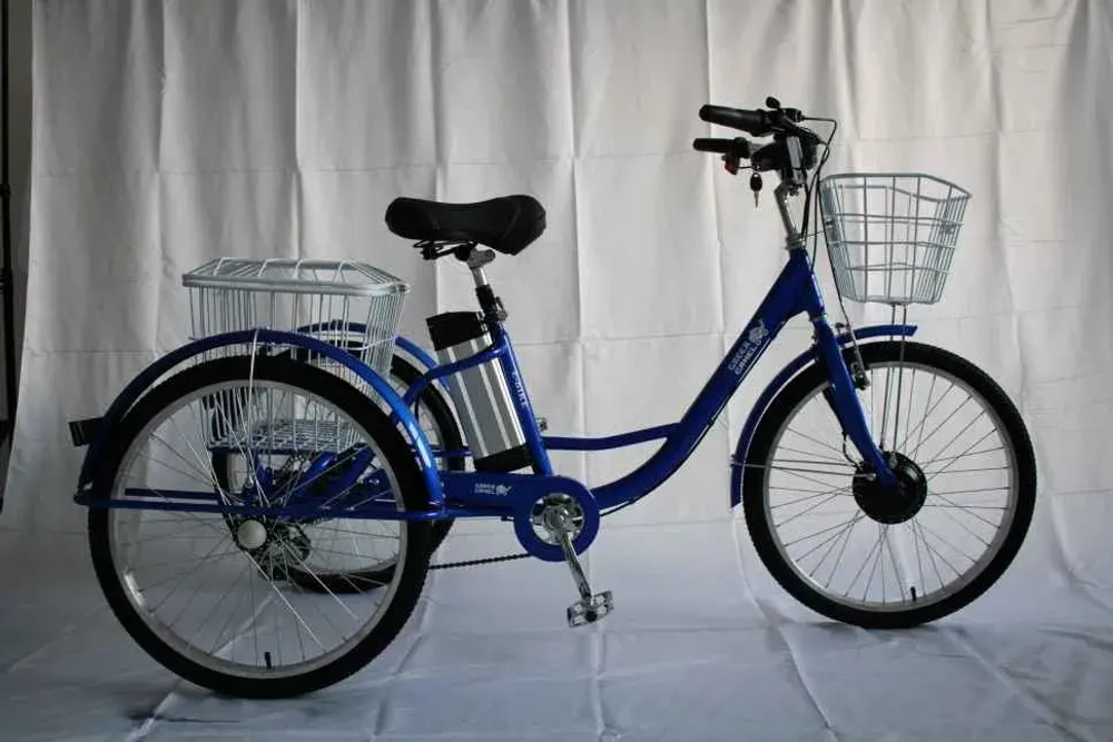 Электровелосипед Green Camel Трайк-24 V2 (R24 250W 48V12Ah) 7 скор