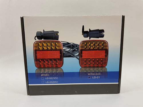 LD-01 - Беспроводные / Wi-Fi фонари на магнитах для прицепа беспроводные (12/24в) (2 шт. комплект)