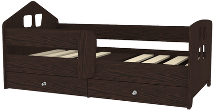 Кровать КарИВи Домик Бабочка Венге