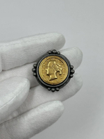 Накладка на пуговицу в виде монеты