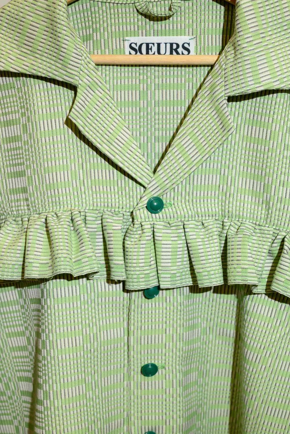 Рубашка Soeurs Green Wave Shirt green