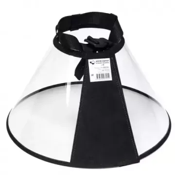 Воротник защитный на липучке (пластик) 15 см Animal